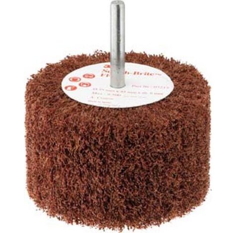 Roue à lamelles Scotch Brite FF diamètre 75 mm largeur 45 mm grain très fin