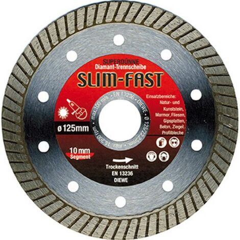 Meule tronçonneuse diamantée SLIM-FAST, Ø x alésage : 115 x 22,23 mm, Épais. : 1,4 mm