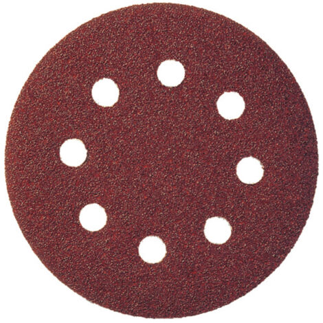 Meule velcro bois 125 mm K 80 8 trous