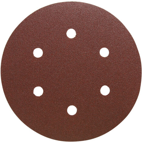 Meule Velcro bois 150 mm K 80 6 trous
