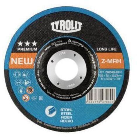 Meule Z-MAX 125x7mm ZA24S-BFX Tyrolit