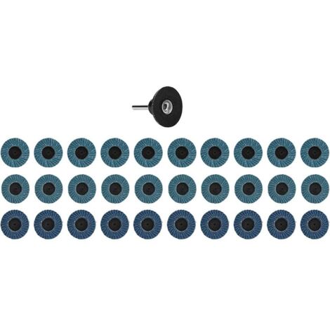 Meules à papier abrasif, 12 000 à 14 000 tr/min 31 pièces Disque de ponçage semi-ouvert, métaux non ferreux Aluminium pour rectifieuse Acier inoxydable