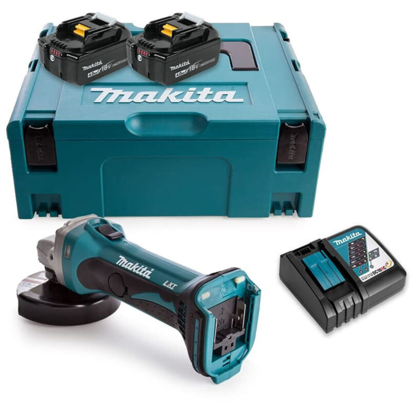 Meuleuse Makita DGA452RMJ 18.0 v 1 w avec batterie sans fil 4.0 Ah 2.3 kg