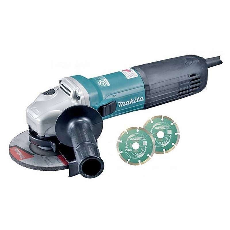 Meuleuse Makita GA5040CJD Ø125 mm 1400 w + 2 disques diamak