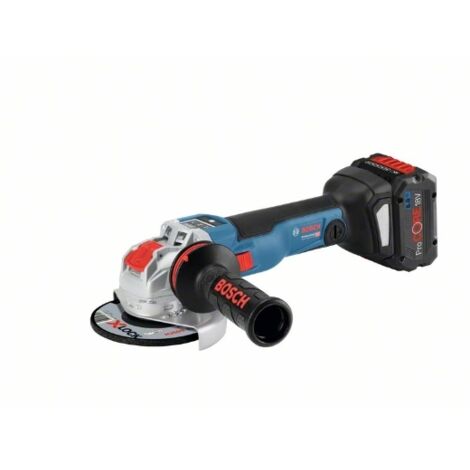 Meuleuse 125 mm GWX 18V-10 SC BOSCH + 2 batteries 18V 5.5Ah chargeur -L-Boxx - 06017B0402
