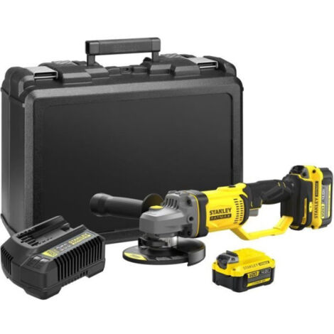 Meuleuse 125 mm - Lithium 18V - 2 Batteries 4Ah - STANLEY FATMAX V20 - SFMCG400M2K-QW