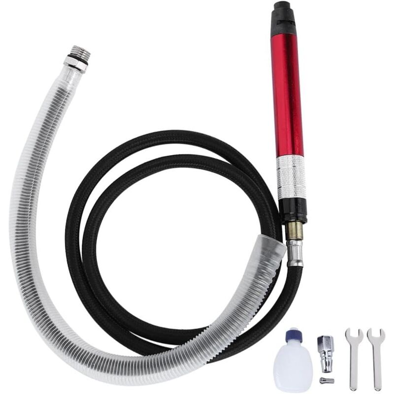 Meuleuse à Crayon Pneumatique, Mini Meuleuse Pneumatique Micro Meuleuse à Air, 65000rpm Micro Broyeur Pneumatique Broyeur à Air Mini Meuleuse Droite