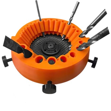 Meuleuse à forets orange, 13,714,7 cm, 1 pièce, meuleuse électrique pour affûter les forets.
