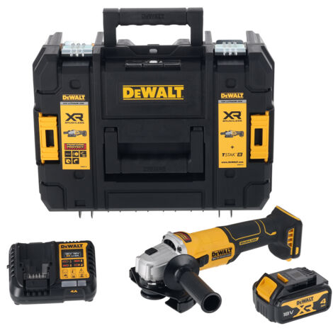 Meuleuse angulaire DeWALT DCG407M1T-QW 18V 1x4Ah 125mm XR BL + mallette