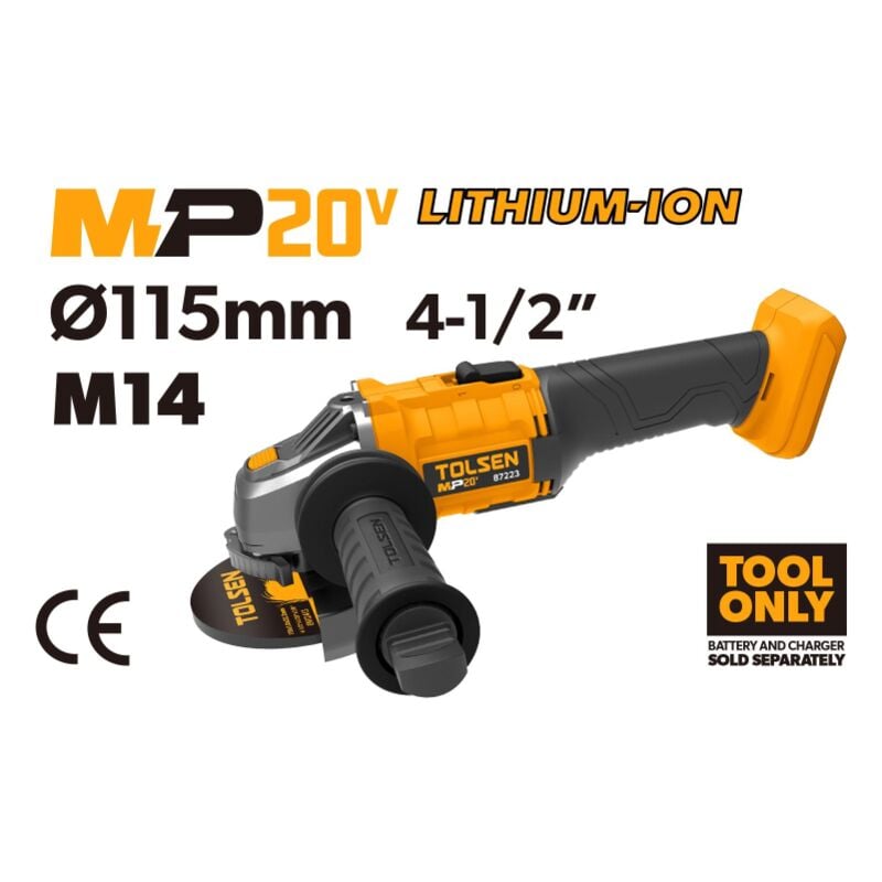 Meuleuse D'Angle 115mm 20v Serie Mp20v