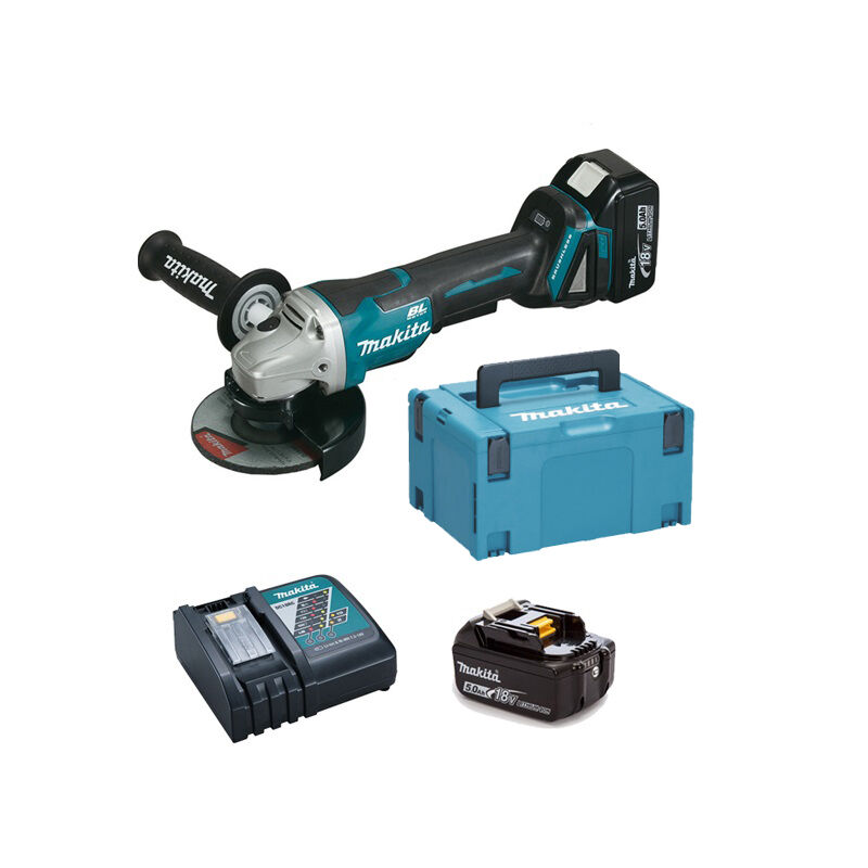 Meuleuse d'angle 18V LXT Ø125 mm (2x5,0 Ah) en MAKPAC - MAKITA DGA508RTJ