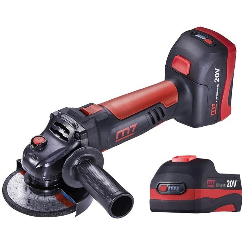 Meuleuse d'angle 125 mm king tony M7 sans fil coffret 2 batteries 20v