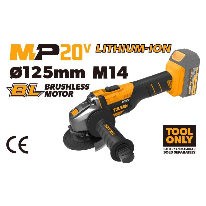 Meuleuse d'angle 20V serie brushless MP20V Tolsen