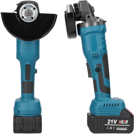 Meuleuse d'angle 21 V 125 mm M14, moteur sans balais, outil de meulage électrique, machine de découpe au lithium multifonctionnelle, puissance utilitaire pour le polissage des carreaux de céramique, d