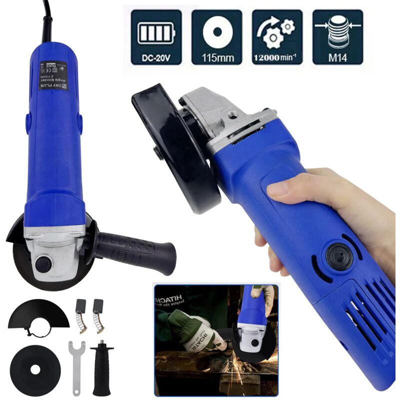 Meuleuse d'angle 3200W Outils électriques 12000RPM 115mm Diameter Disc Removing Sanding