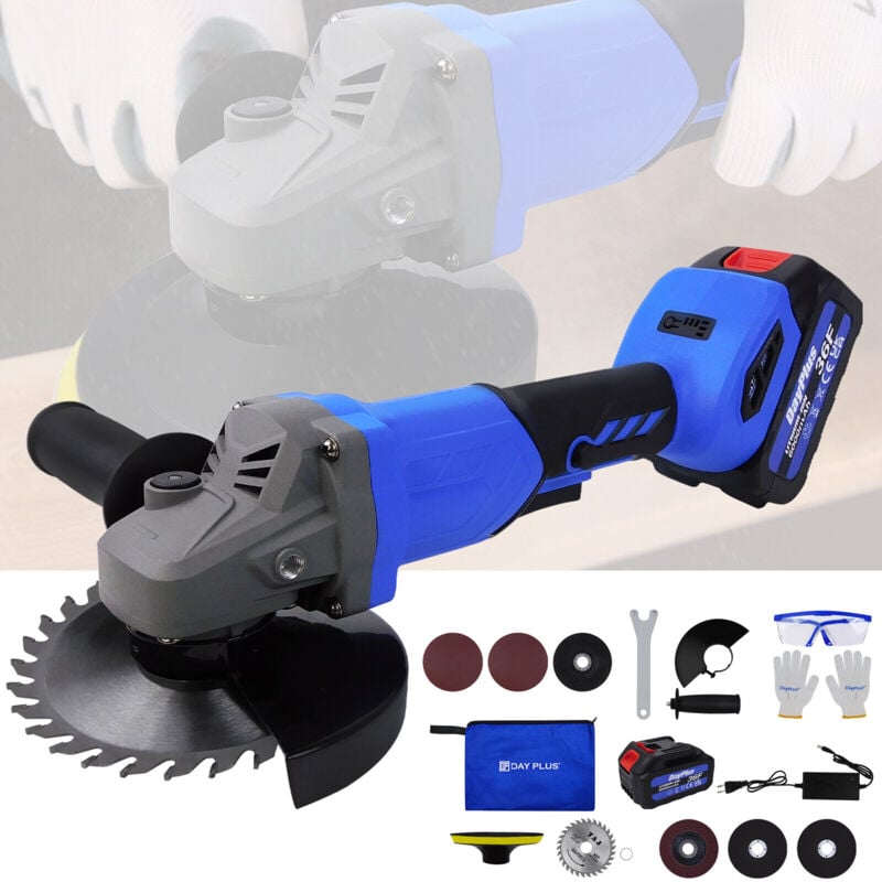 Meuleuse d'Angle Brushless 125mm Meuleuse à découper avec batterie