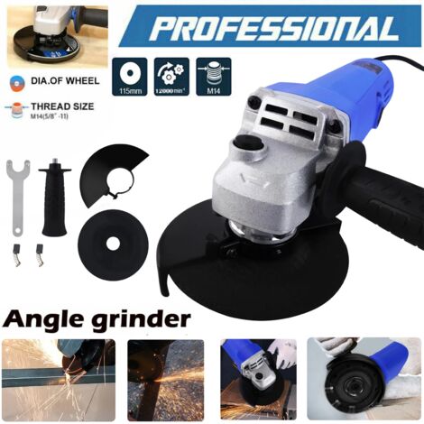 Meuleuse d'angle électrique 115mm Petit outil de meulage d'angle 4800W 12000RPM