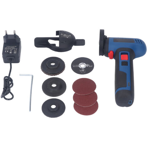Meuleuse d'angle électrique 6000 tr/min avec batterie au lithium, anti-rouille pour métal, prise UE 100‑240V