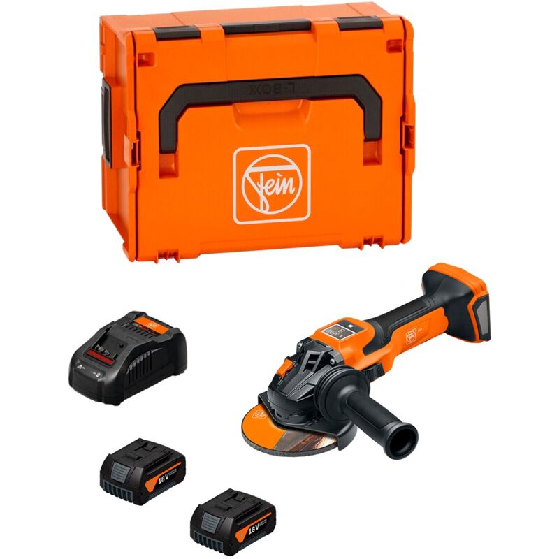 Meuleuse d'Angle Fein ccg 18-125-15 as (2 x 5,0 Ah GAL1880CV L-Boxx 238)