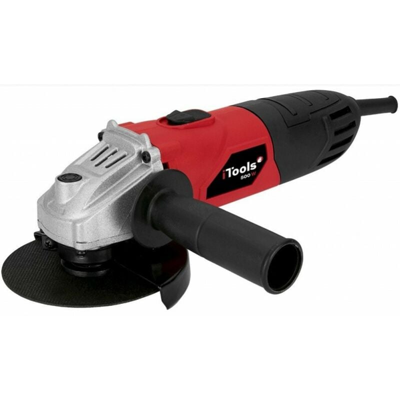 Meuleuse angle 115mm 500W Poignée clef brosse charbon Itools