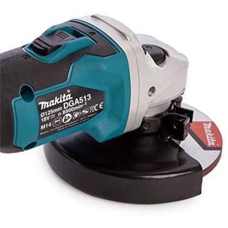 Meuleuse d'angle Makita DGA513RTJ 18 V 2x5 0 Ah accu.