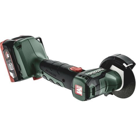 Meuleuse d'angle Metabo POWERMAXX CC 12 BL 600348800 76 mm + 2 batteries, + mallette 12 V 4.0 Ah A230742