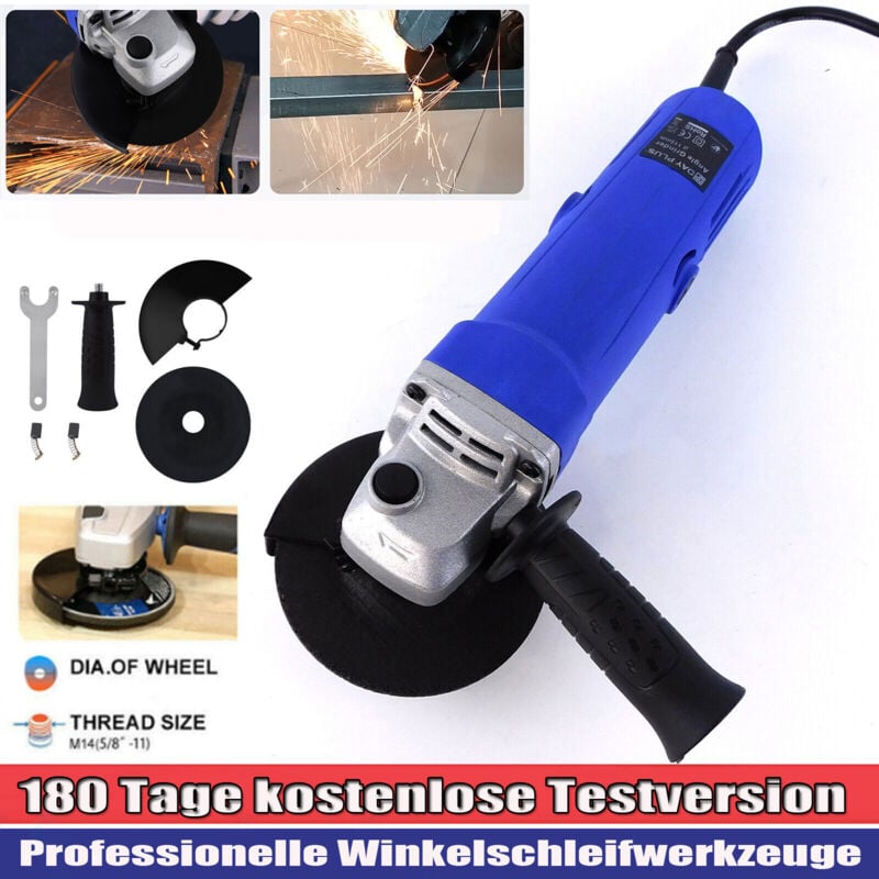 Meuleuse d'angle meuleuse d'angle électrique 12000r / min moteur de réglage de vitesse Ø 115mm