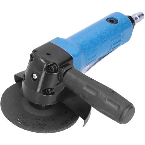 Meuleuse d'angle pneumatique 4 pouces portable, machine de coupe 11000 tr/min avec raccord d'entrée 1/4 pouce, modèle KP-631 bleu