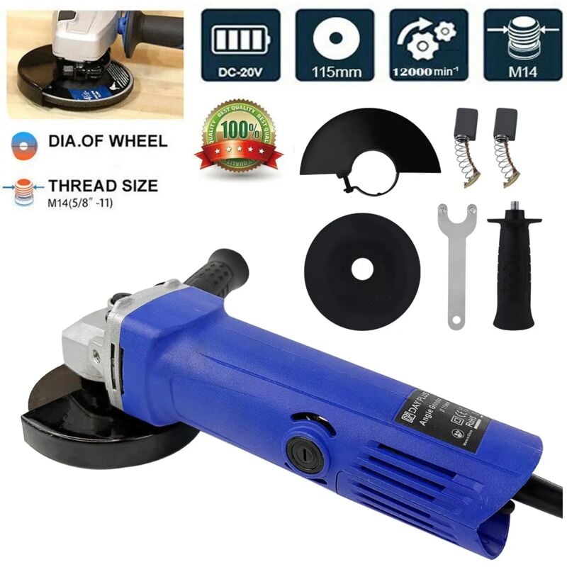 Meuleuse d'angle professionnelle 3200W ponceuse électrique atelier de sciage avec fil