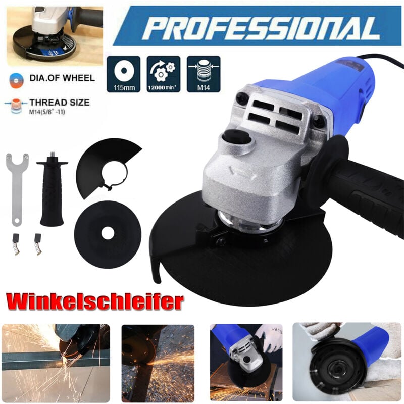 Meuleuse d'angle pxs ø 115mm disque 12000r / min contrôle de vitesse M14 230v