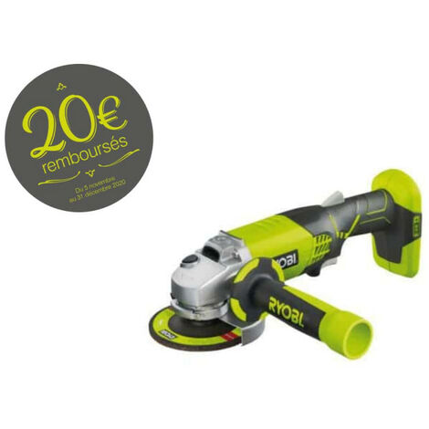 Meuleuse d'angle RYOBI 18V OnePlus - sans batterie ni chargeur R18AG-0
