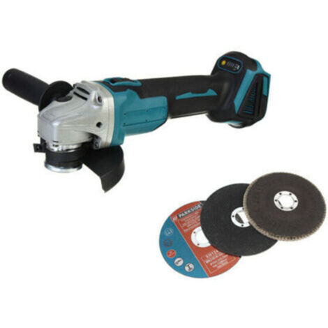 Meuleuse d'angle sans fil 125 mm, 4 vitesses, 18 V – Machine seule avec accessoires compatibles Makita