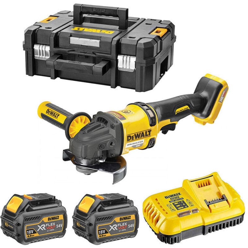 Dewalt - DCG418T2-QW Meuleuse xr - 125mm - 54V - xr Flexvolt - 2 x 6,0 Ah + chargeur en T-Stak