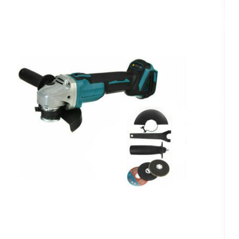 Meuleuse d'angle sans fil pour batterie 18 V Li-Ion et diamètre du disque 125 mm, profondeur de coupe 33 mm, meuleuse d'angle sans balais avec rainure Quick-Fix