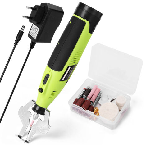 Meuleuse de chaîne portable et manuelle, outil d'affûtage pour tronçonneuse, outil de meulage électrique avec batterie au lithium, rapide, efficace et pratique