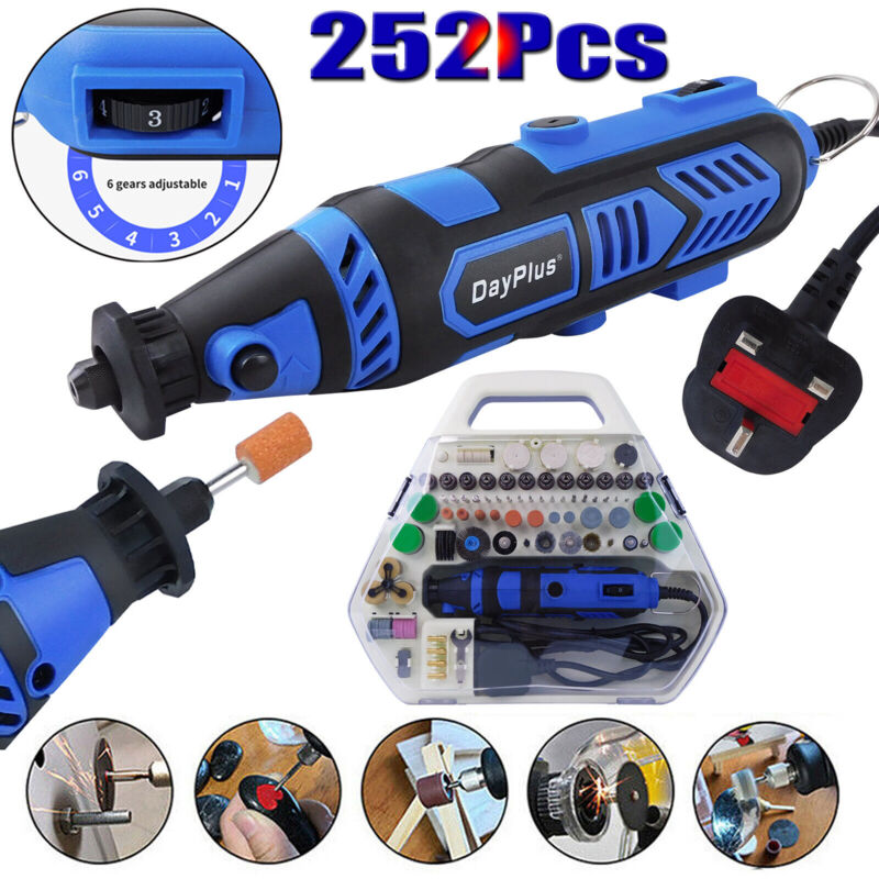 Meuleuse de foret rotative gravure Multi - outils 252pc dremel type accessoires avec boîtier