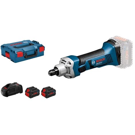 Meuleuse droite 18V GGS 18 V-LI Professional + 2 batteries Procore 8Ah + chargeur en coffret L-BOXX - BOSCH - 06019B530H
