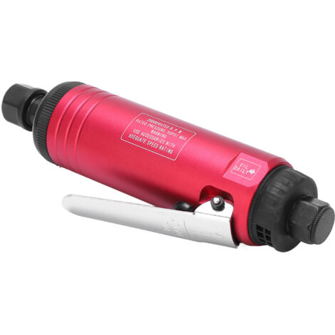 Meuleuse droite 20000 tours/min, outil de polissage et de ponçage avec mandrins 3 et 6 mm, design compact.