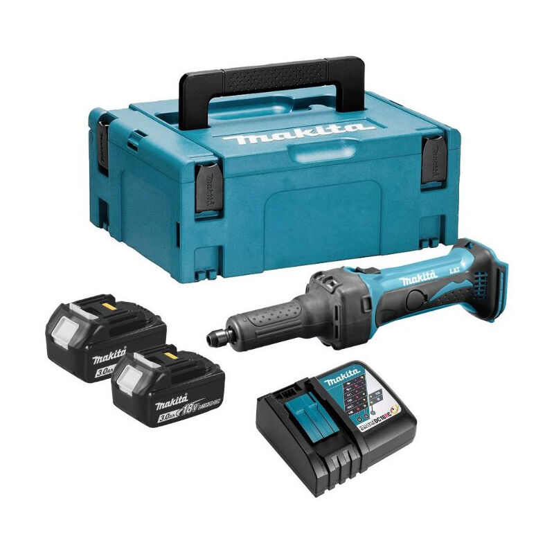 Meuleuse droite sans fil lxt 18V Li-Ion (2x 3,0Ah) avec makpac Makita DGD800RFJ