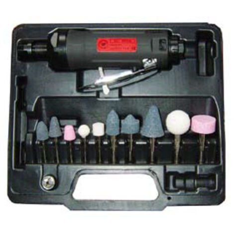 Meuleuse droite pneumatique 375W 22000 RPM avec accessoires en coffret MAE GP3130BC