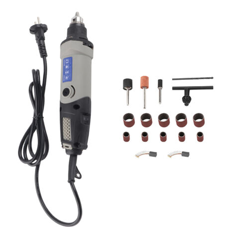 Meuleuse électrique 400W avec 6 vitesses variables et prise UE 220V - Outil rotatif polyvalent