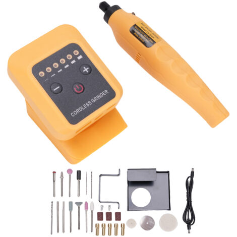 Meuleuse électrique pour batterie Lithium-Ion 20V, 6 vitesses réglables, outil de meulage électrique, gravure, polissage, estampage