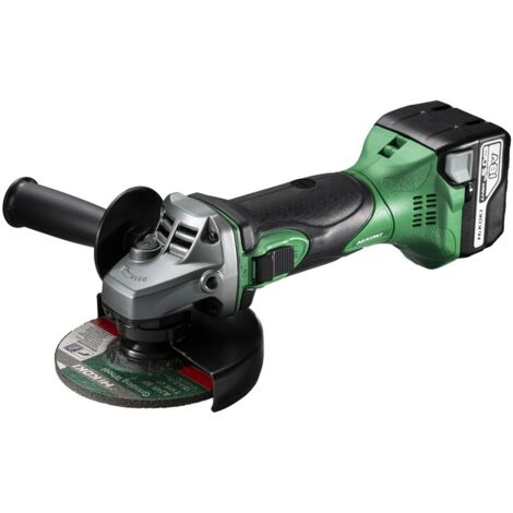 Meuleuse HIKOKI G18DSL2WUZ - Ø125mm 18V Li-Ion - 1 batterie 5,0Ah + chargeur en coffret Hit Case