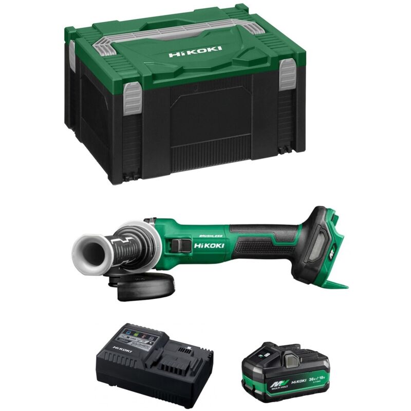 Meuleuse HIKOKI G3613DEB1X (1 x 4,0Ah/8,0Ah UC18YSL3 Coffret HSC III)