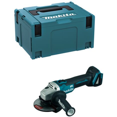 Meuleuse Makita Ø 125 mm 18 V Li-Ion en coffret MakPac 3, sans batterie ni chargeur