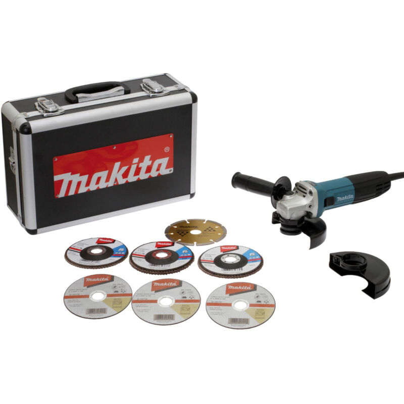 Meuleuse Ø125 mm 720W Makita avec 7 Disques - coffret - GA5030RSP6