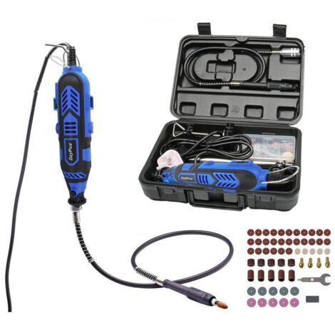 Meuleuse multifonctionnelle professionnelle avec 80 accessoires pour gravure, ponçage, polissage et découpe, compatible Dremel, parfaite pour le bricolage