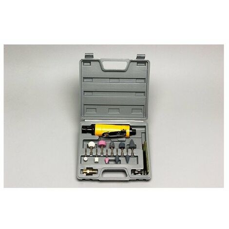 Meuleuse Pneumatique Diam 6mm+10 Meules - Coffret - Prodif