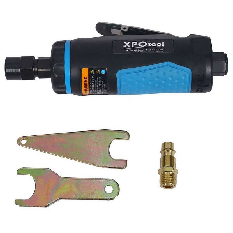 Meuleuse pneumatique droite avec cles et raccord euro