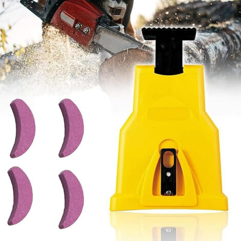 Meuleuse universelle pour tronçonneuse , outil de meulage portable et rapide , compatible avec les rails de chaîne de 14 à 20 pouces , ensemble de meulage pour tronçonneuse léger et facile à utiliser